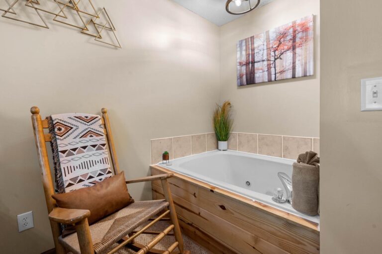 Master suite #2 - relaxing rocker and jacuzzi tub