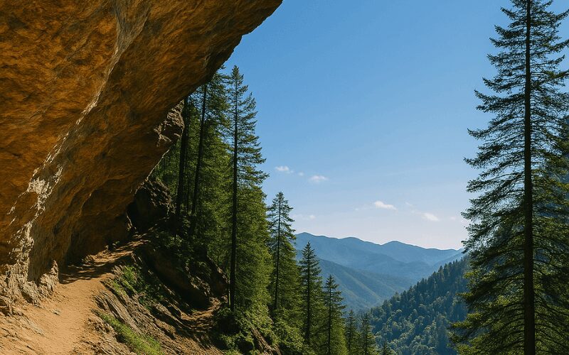family vacation in Smoky Mountains - Alum Cave