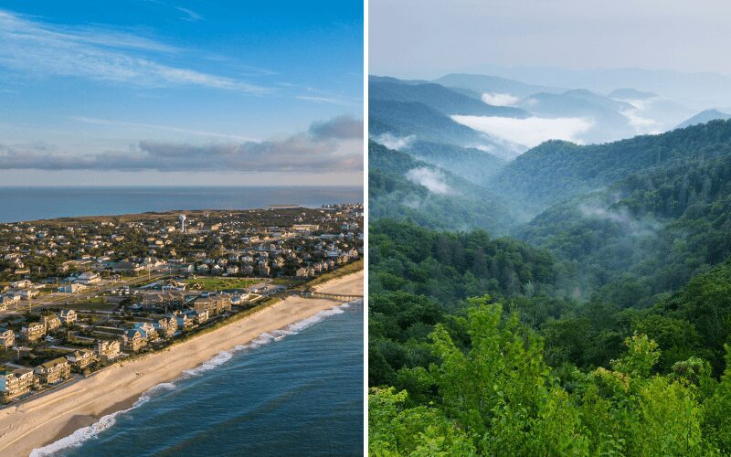 OBX vs Smoky Mountains Vacation