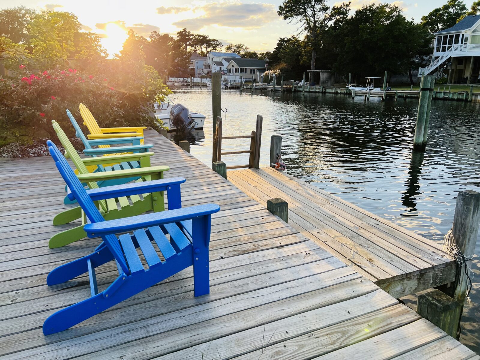 Chairs by the Canal at Canal Daze